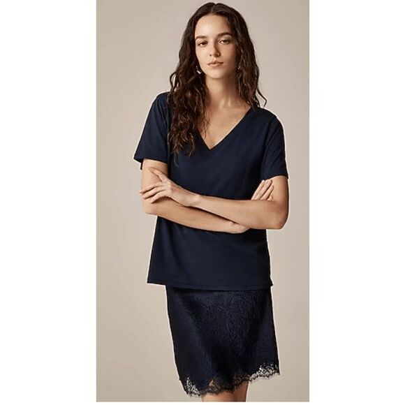 J. Crew Vintage Jersey in Lime Juice Size XS NWOT (Q7) - Picture 3 of 9